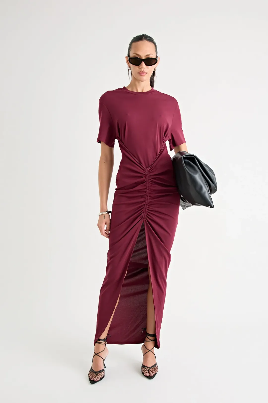 Pfeiffer Niko Maxi Dress Burgundy Size 12 for rent on The Volte - main image