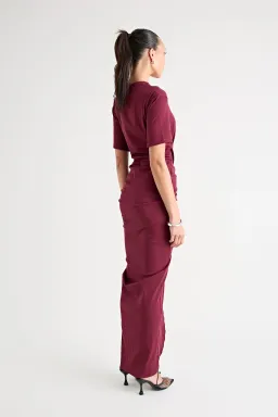 Pfeiffer Niko Maxi Dress Burgundy Size 12 for rent on The Volte - image 5