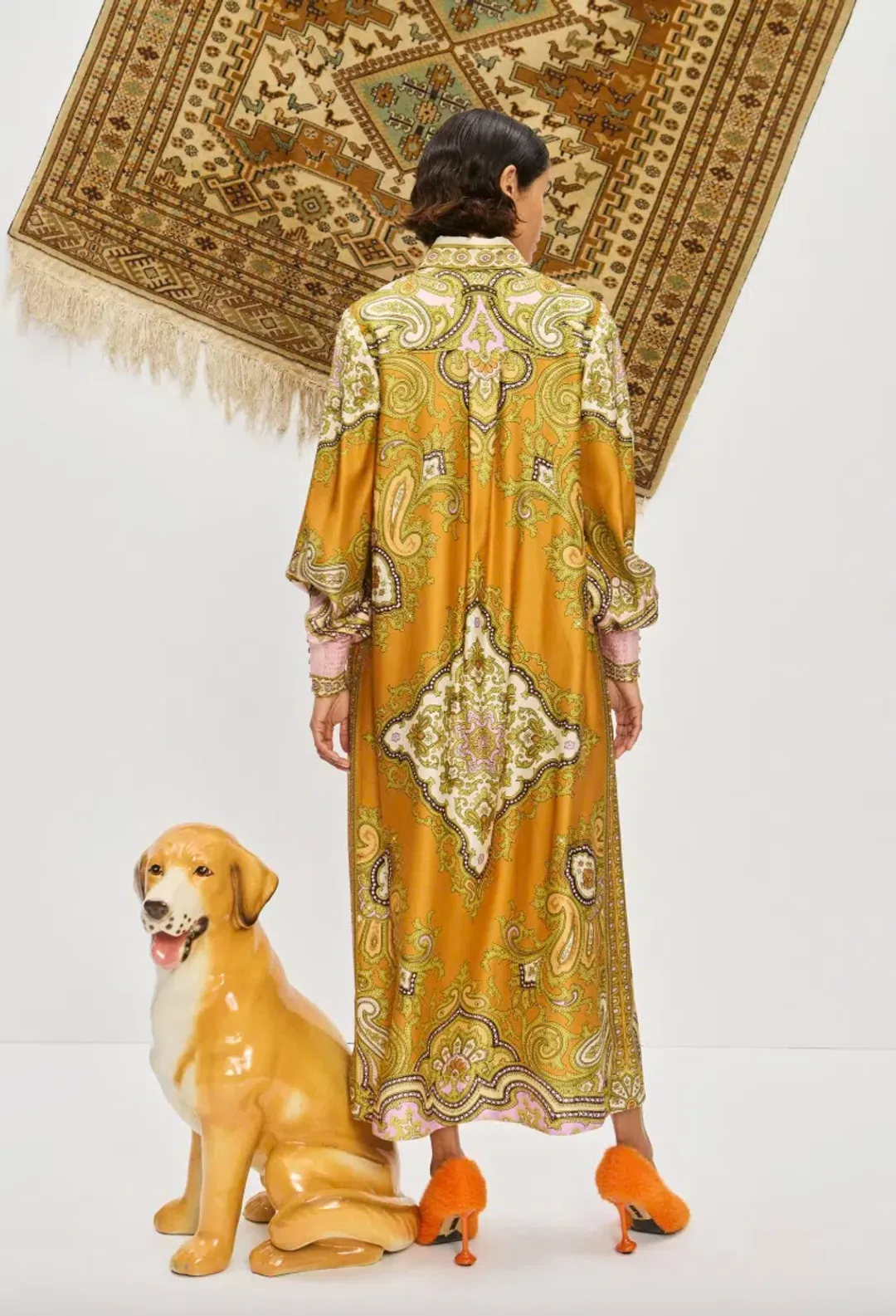 Alemais Clemenza Silk Shirtdress Size 14 for rent on The Volte - main image