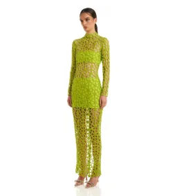 Eliya The Label Kallum Maxi Dress Green Size XS AU 6 for rent on The Volte - image 2