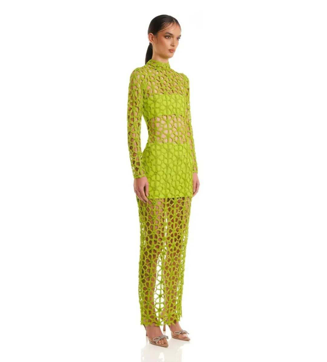 Eliya The Label Kallum Maxi Dress Green Size XS AU 6 for rent on The Volte - main image