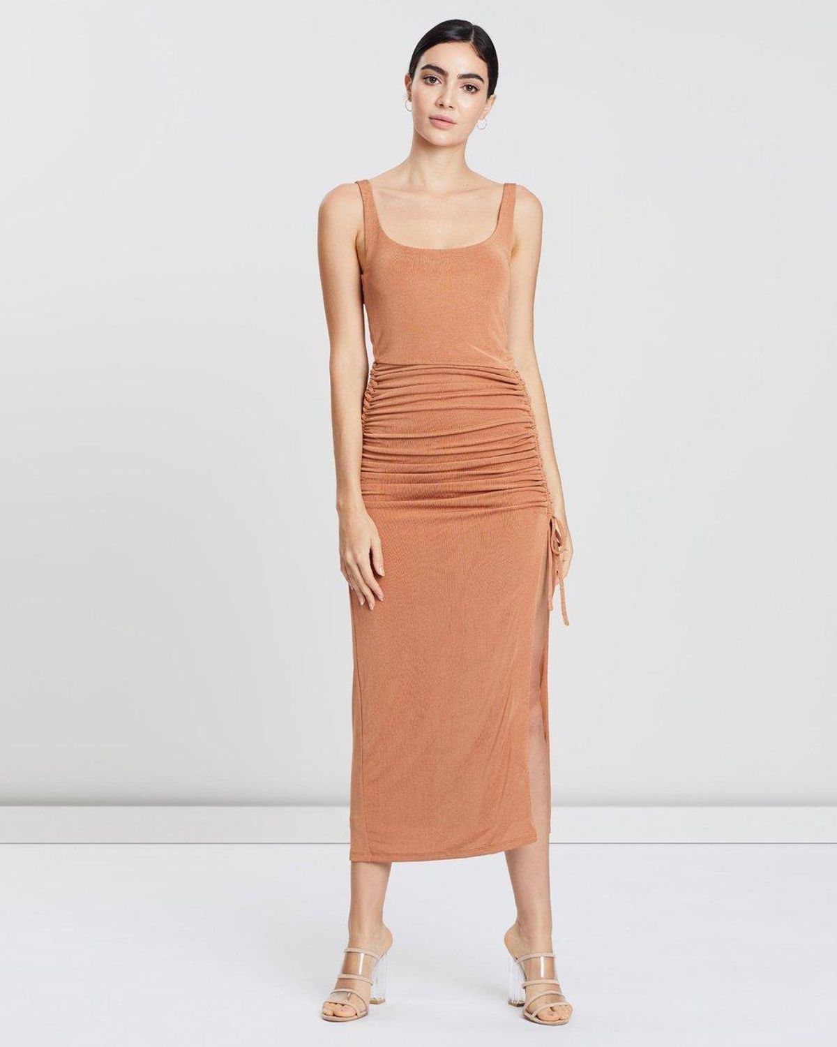 Misha Jacynta Dress Bronze Size 10 for rent on The Volte - main image