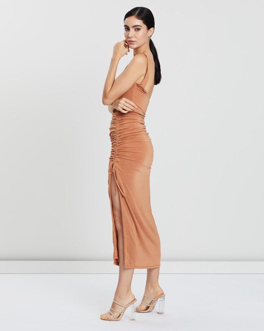 Misha Jacynta Dress Bronze Size 10 for rent on The Volte - main image