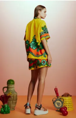 Alemais Flame Shirt and Short Set Size AU 14 for rent on The Volte - image 4