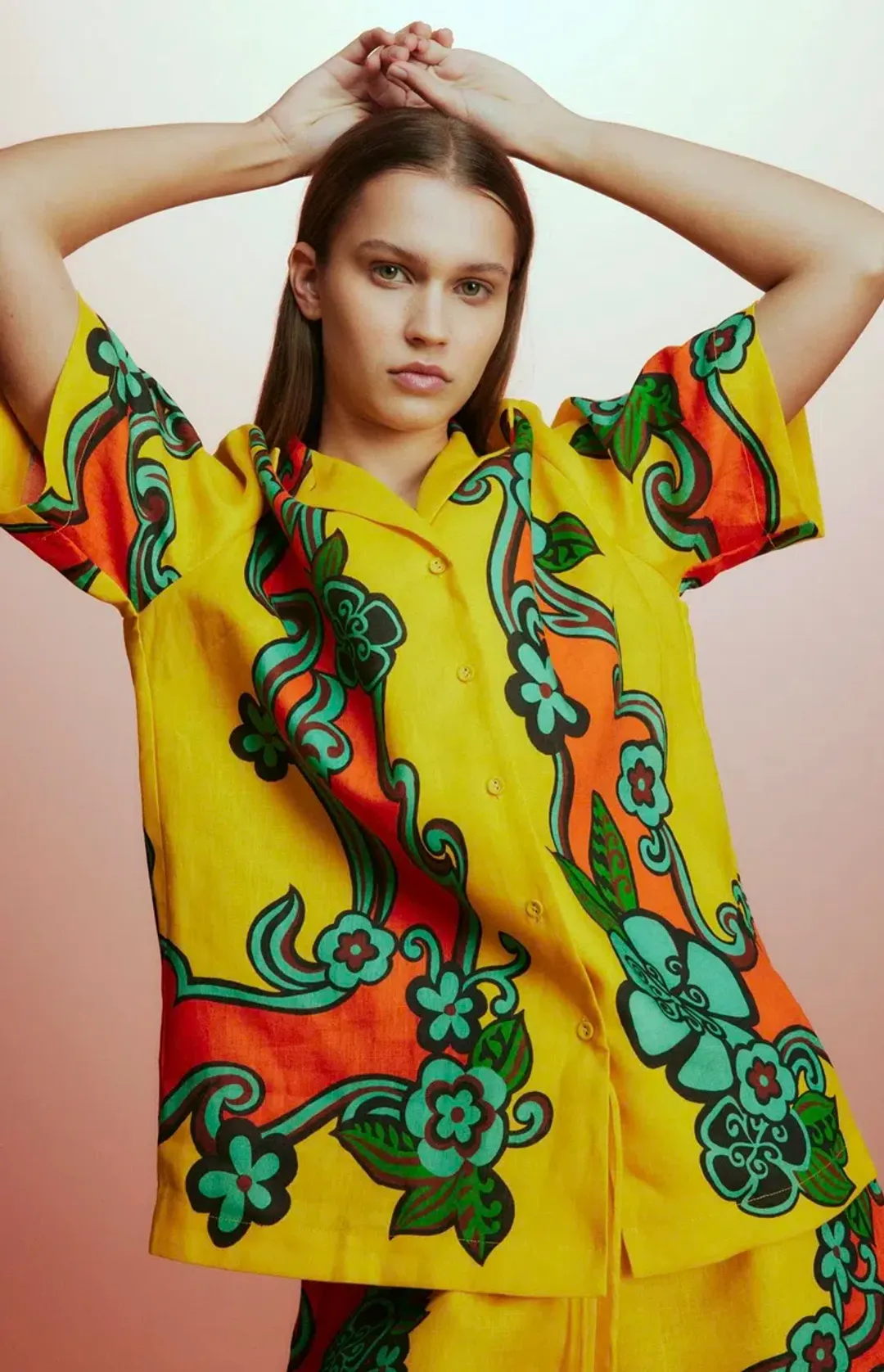 Alemais Flame Shirt and Short Set Size AU 14 for rent on The Volte - main image