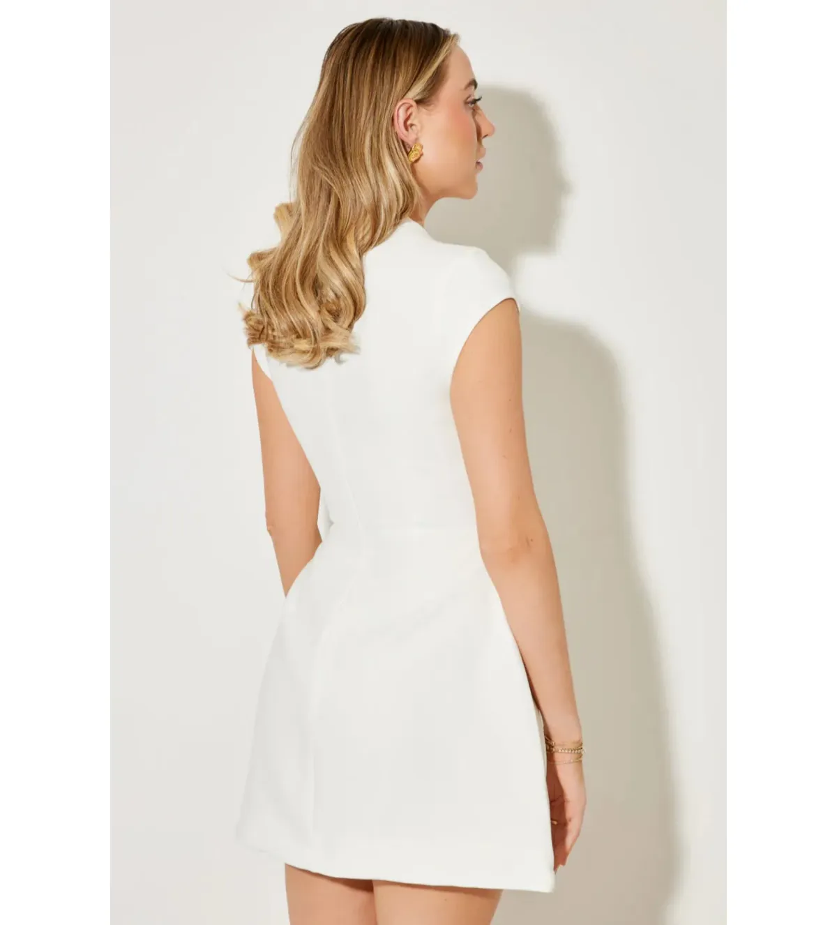 Odd Muse The Ultimate Muse Cap Sleeve Mini Dress White Size XXS AU 4 - Image 2