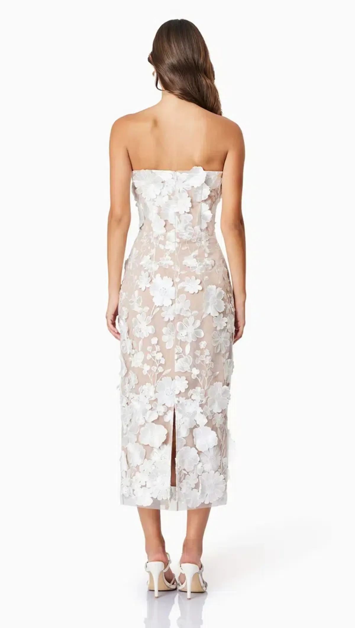 Elliatt Helena Dress Midi White Size AU 12 - Image 3