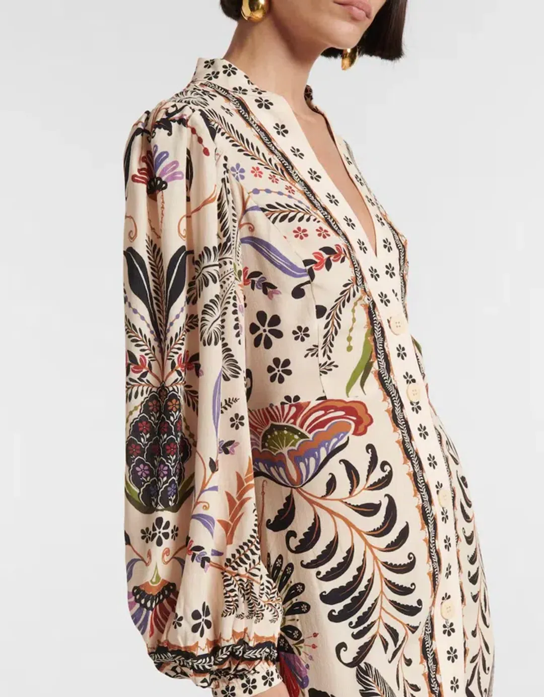 Farm Rio Classic Nature Midi Dress Print Size L / AU 12 for rent on The Volte - main image