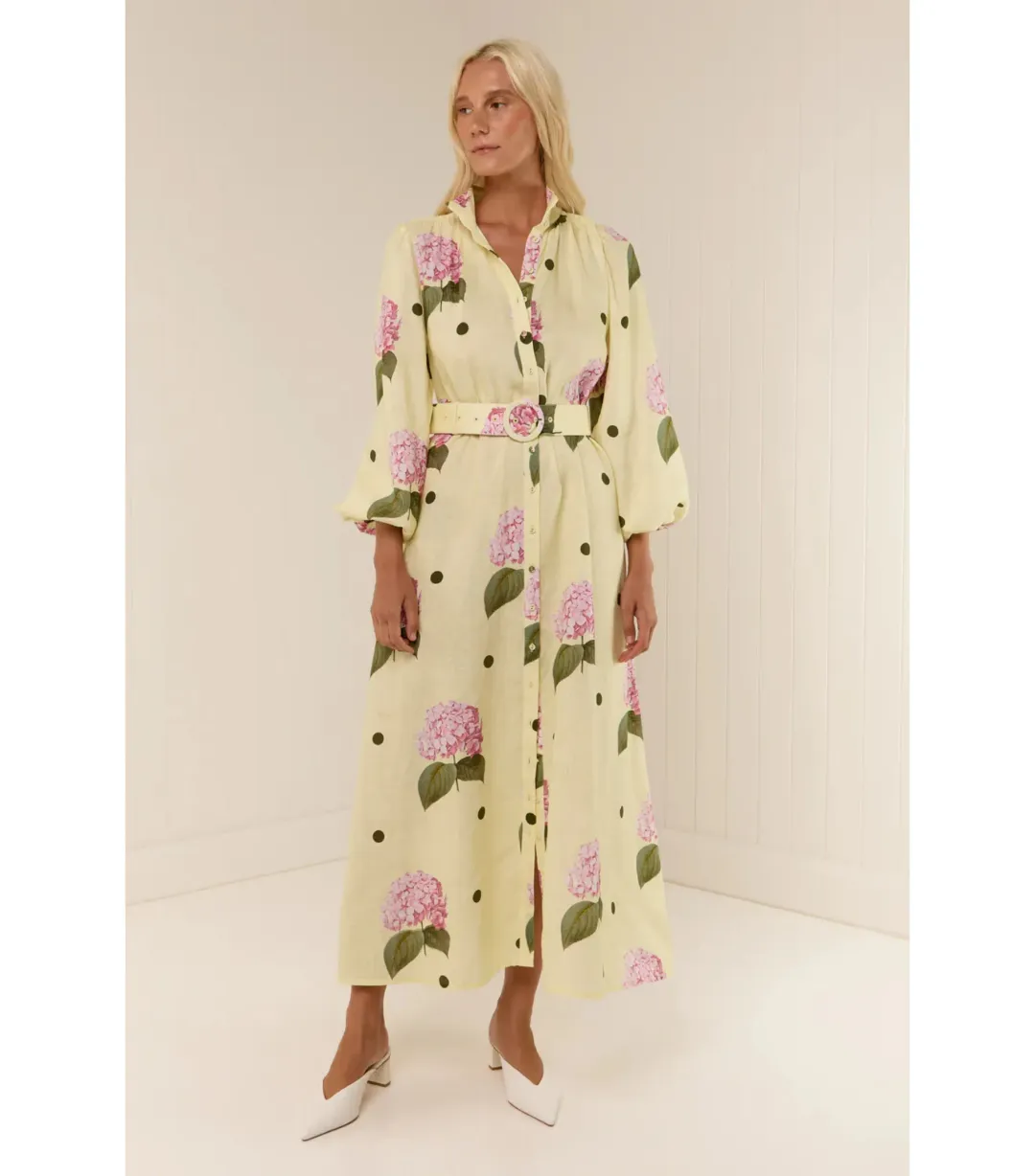 Palm Noosa Noddy Maxi Dress Portofino Polka Dot Size AU 10 for rent on The Volte - main image