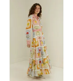 Palm Noosa Aria Dress in Siesta Tile Print Size AU 12 for rent on The Volte - image 3