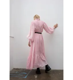 Alemais Halcyon Midi Dress in Pink Size 8 for rent on The Volte - image 4