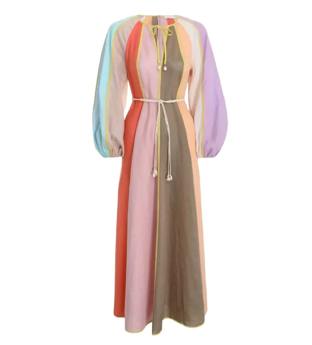 Zimmermann Lola Panelled Midi Dress Size 10 for rent on The Volte - main image