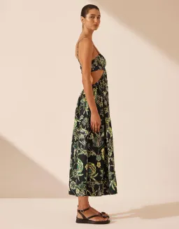Shona Joy Lina Bustier Cut Out Midi Dress Size 12 for rent on The Volte - image 2