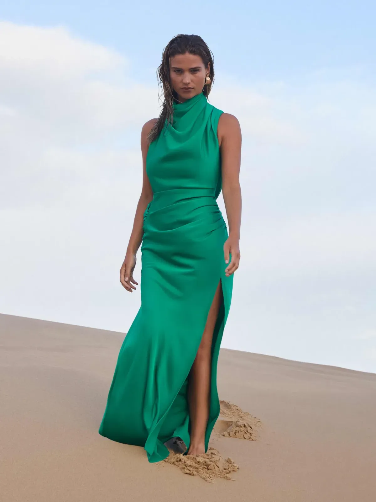 Sheike Venus Maxi Dress Jade Size 14 - Image 3