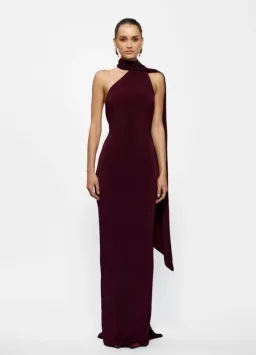Effie Kats Haven Maxi Dress Burgundy Size 10 for rent on The Volte - image 1