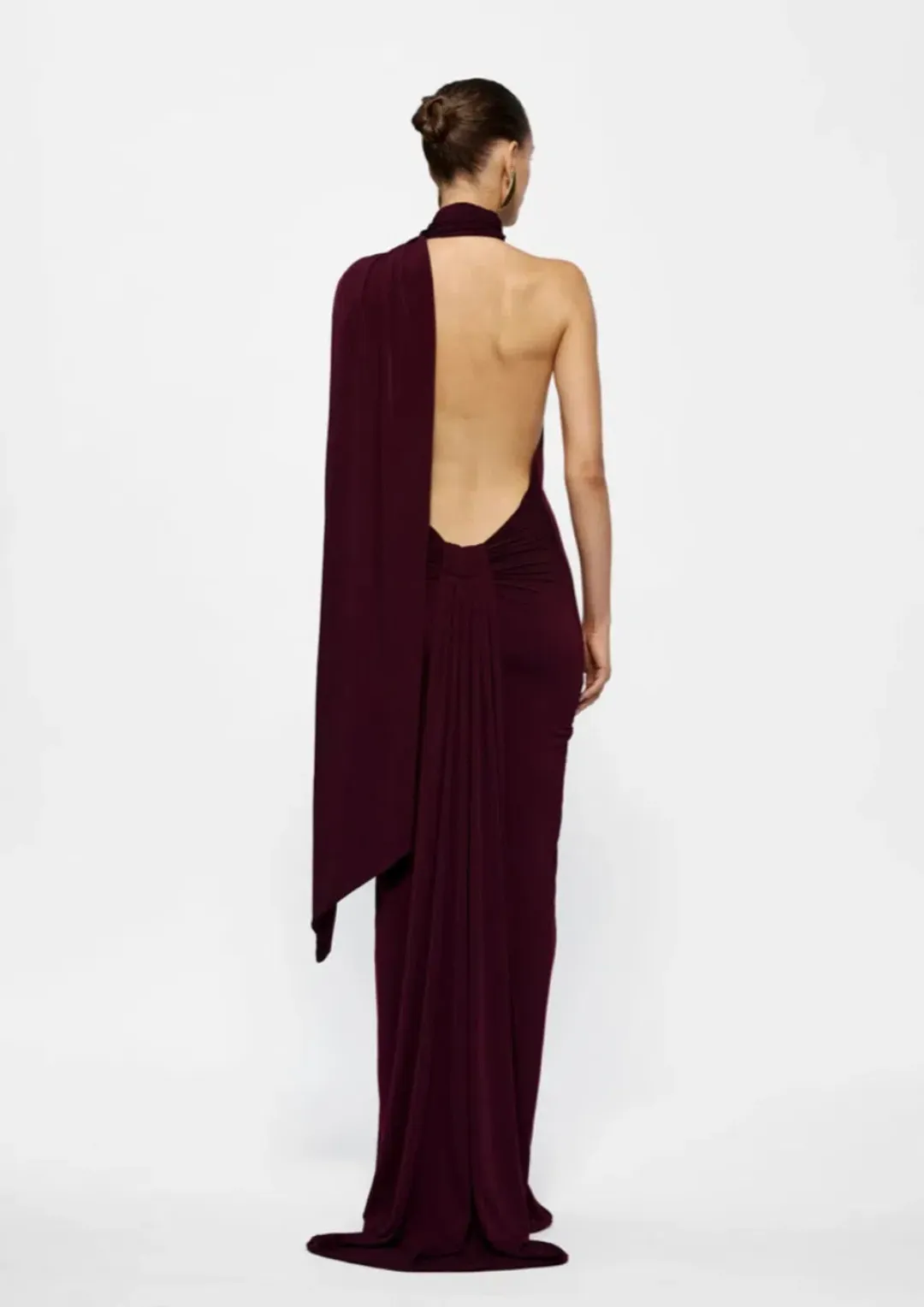Effie Kats Haven Maxi Dress Burgundy Size 10 for rent on The Volte - main image