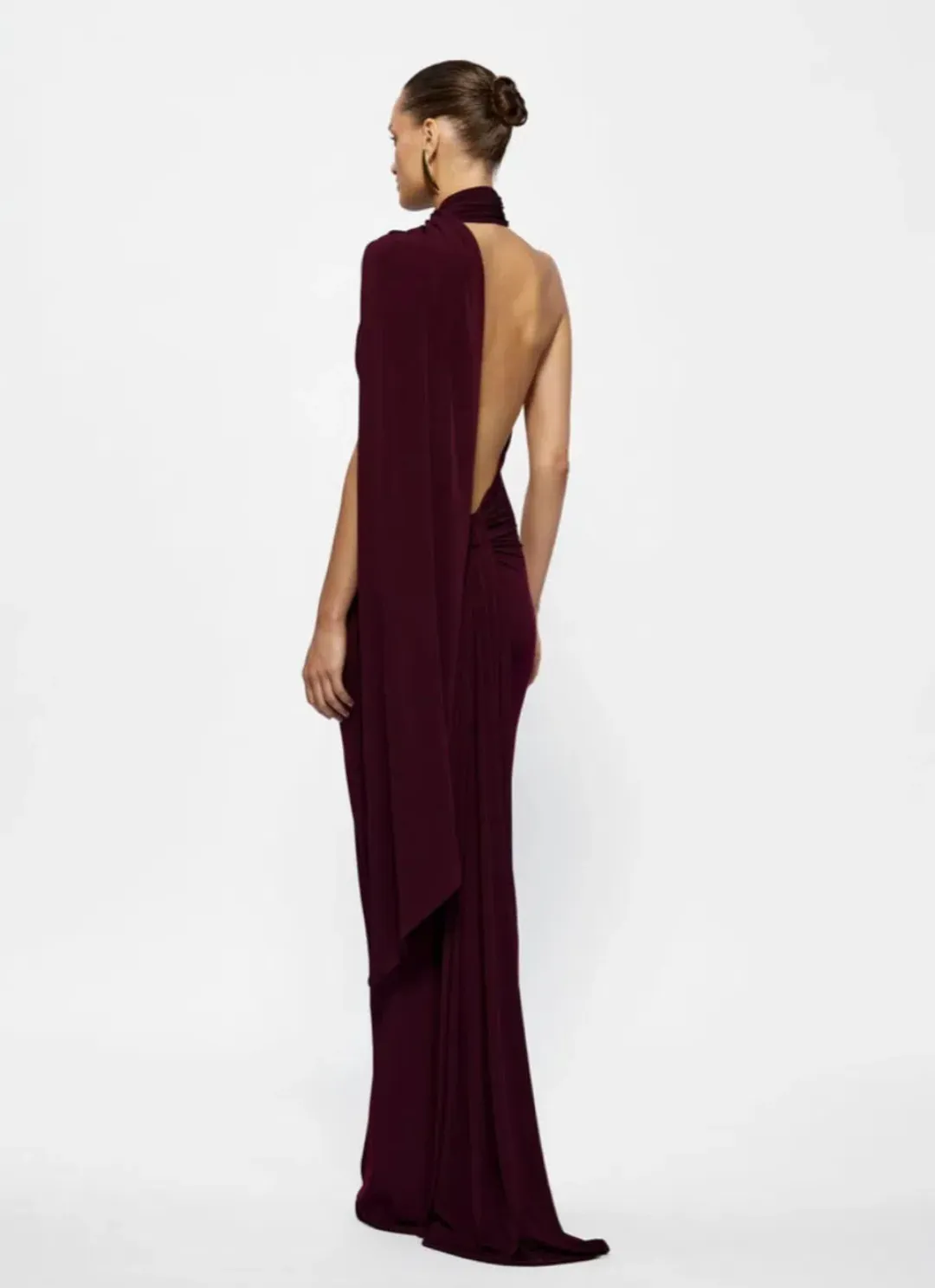 Effie Kats Haven Maxi Dress Burgundy Size 10 for rent on The Volte - main image