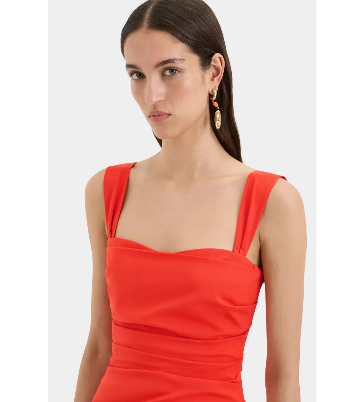 Sir The Label Dahlia Balconette Maxi Dress In Tangerine Size 2/AU 10 - Image 3