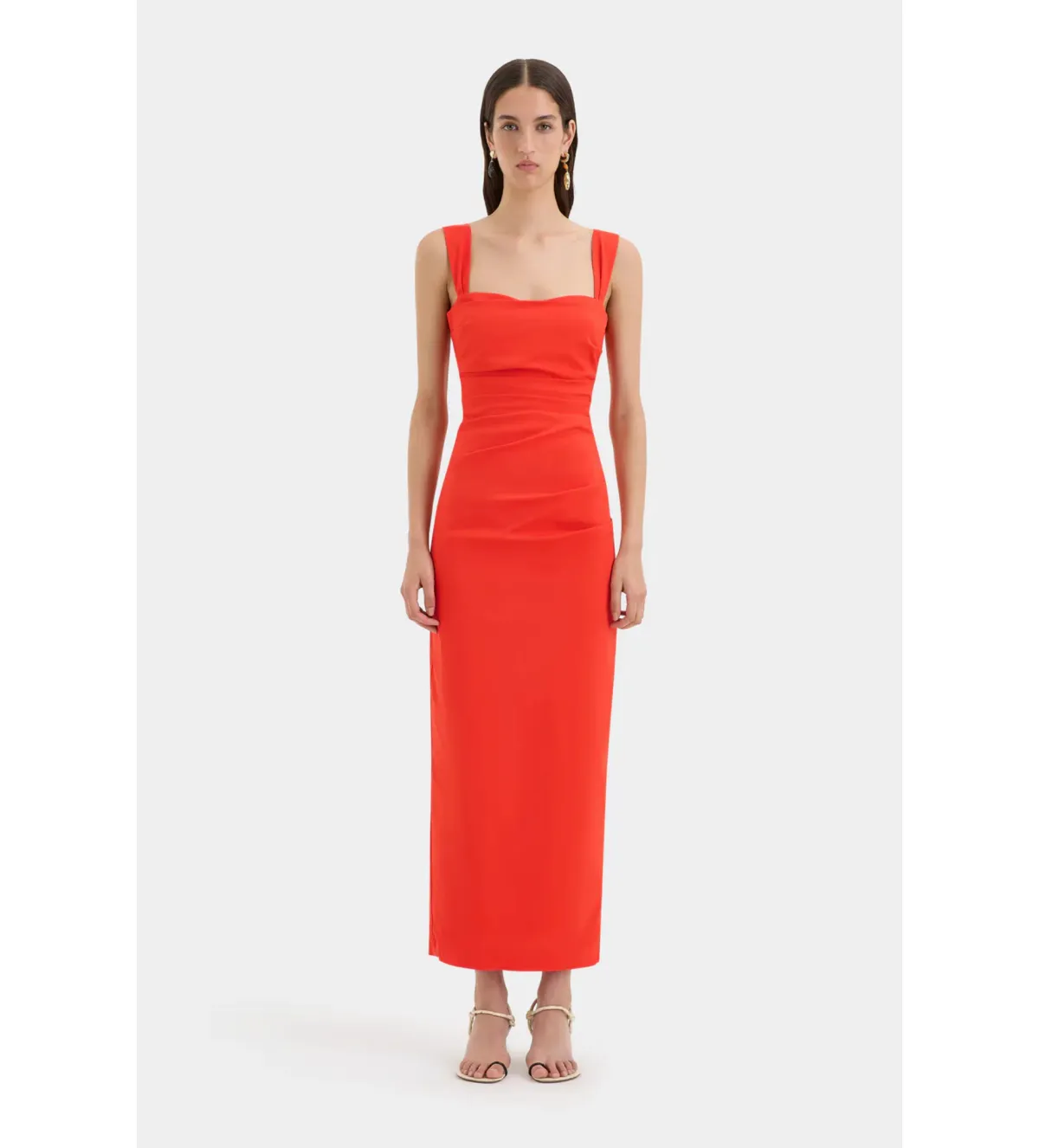 Sir The Label Dahlia Balconette Maxi Dress In Tangerine Size 2/AU 10 - Image 1