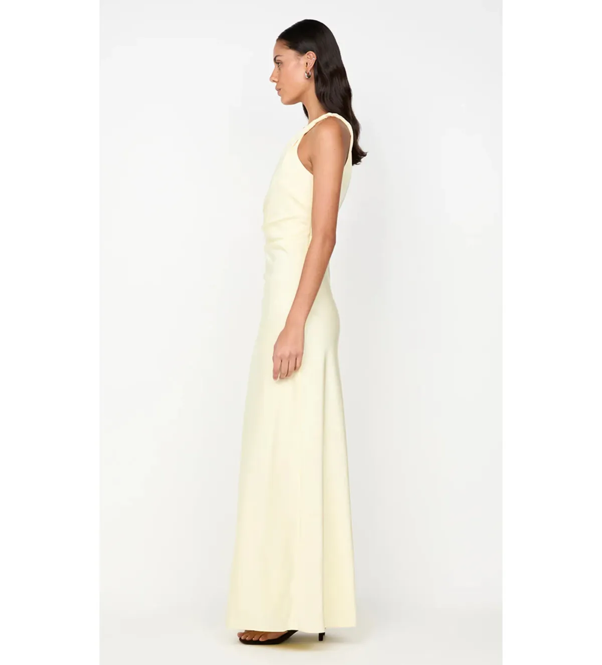 Bec & Bridge Lunetta Asym Maxi Dress Ice Yellow Size 10 - Image 6
