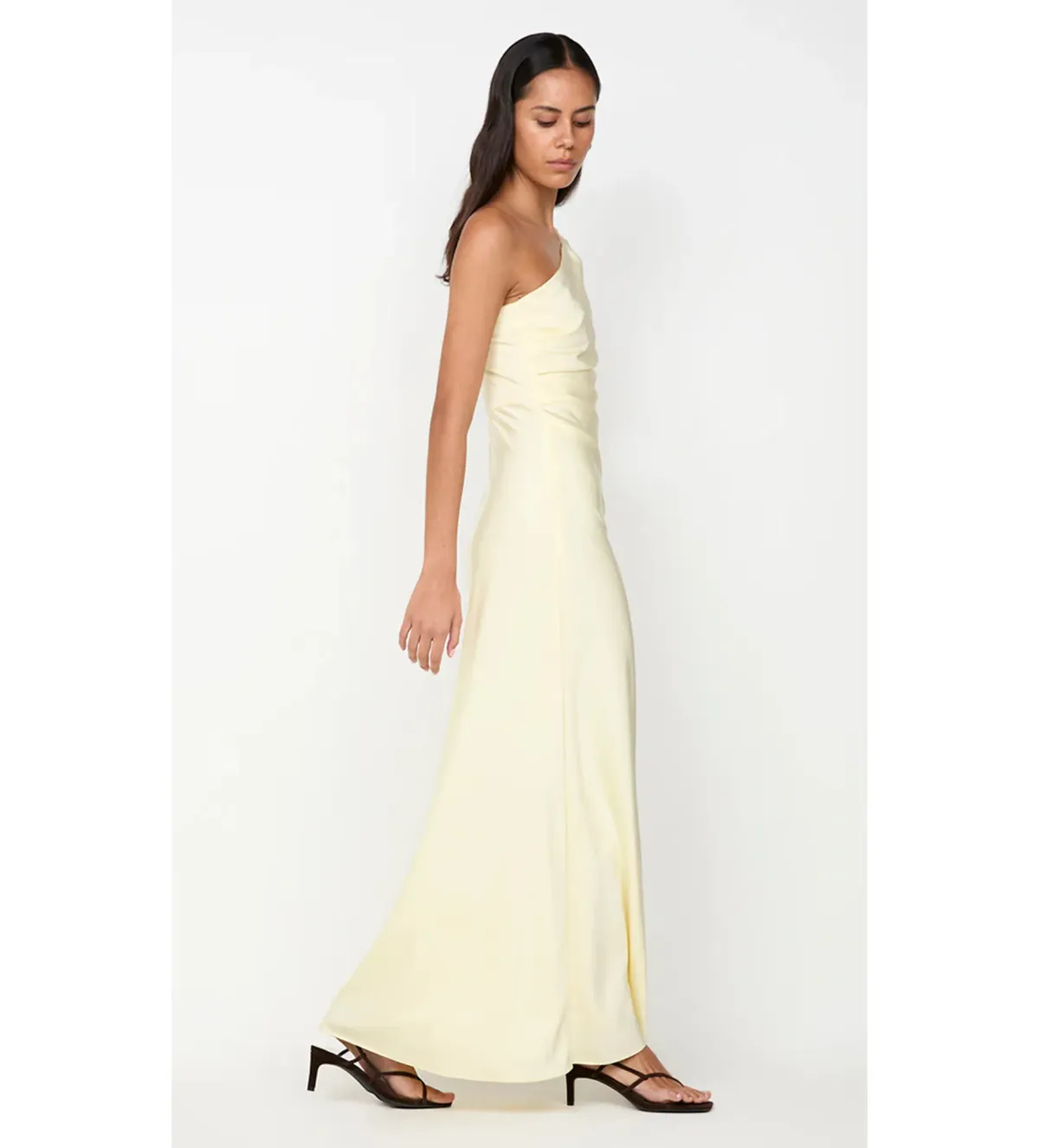 Bec & Bridge Lunetta Asym Maxi Dress Ice Yellow Size 10 - Image 7