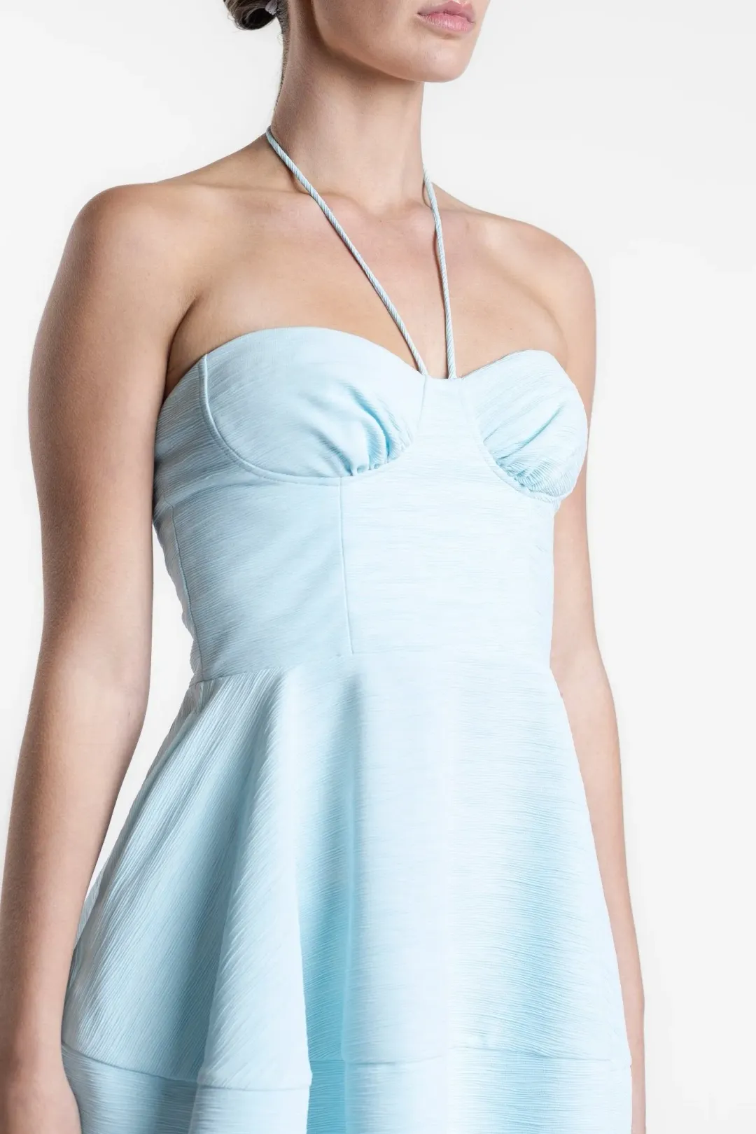 One Fell Swoop Evelyn Mini Dress Dove Size AU 10 for rent on The Volte - main image