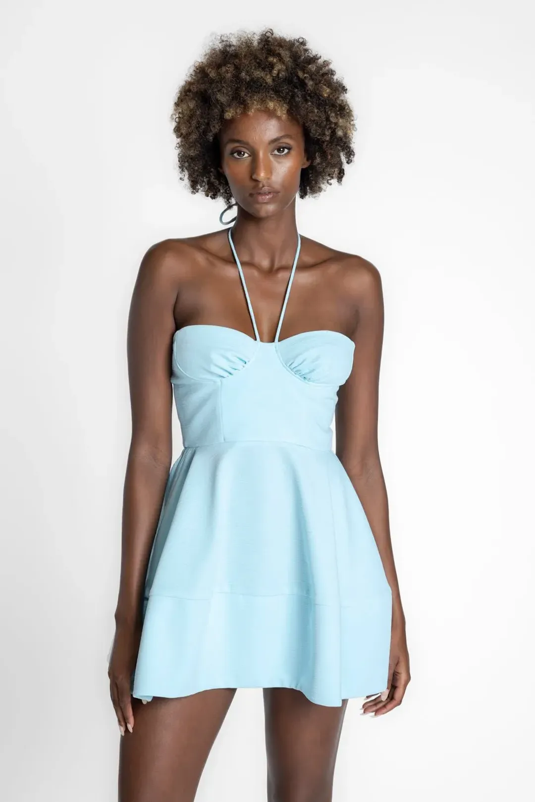 One Fell Swoop Evelyn Mini Dress Dove Size AU 10 for rent on The Volte - main image