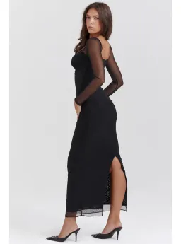 House of CB Katarina Maxi Dress Black Size XS / AU 6 for rent on The Volte - image 2