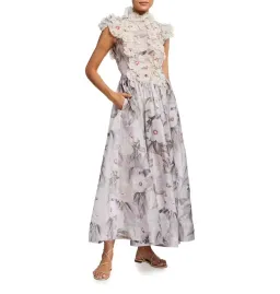 Zimmermann Botanica Gown Rose Mallow Size 0 / AU 8 for rent on The Volte - image 2