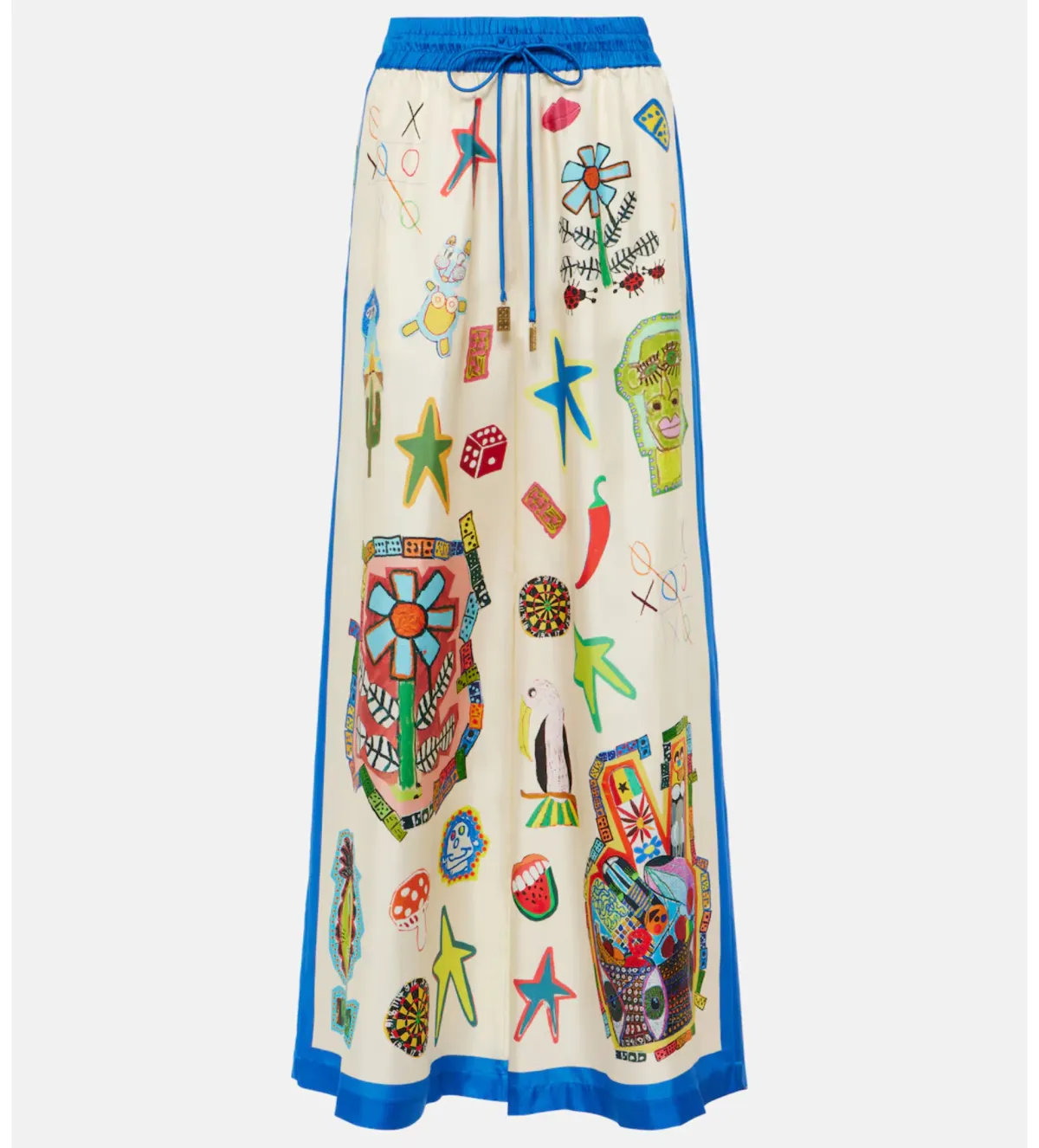 Alemais Rollers Silk Twill Shirt and Pants Multi Size 10 - Image 8
