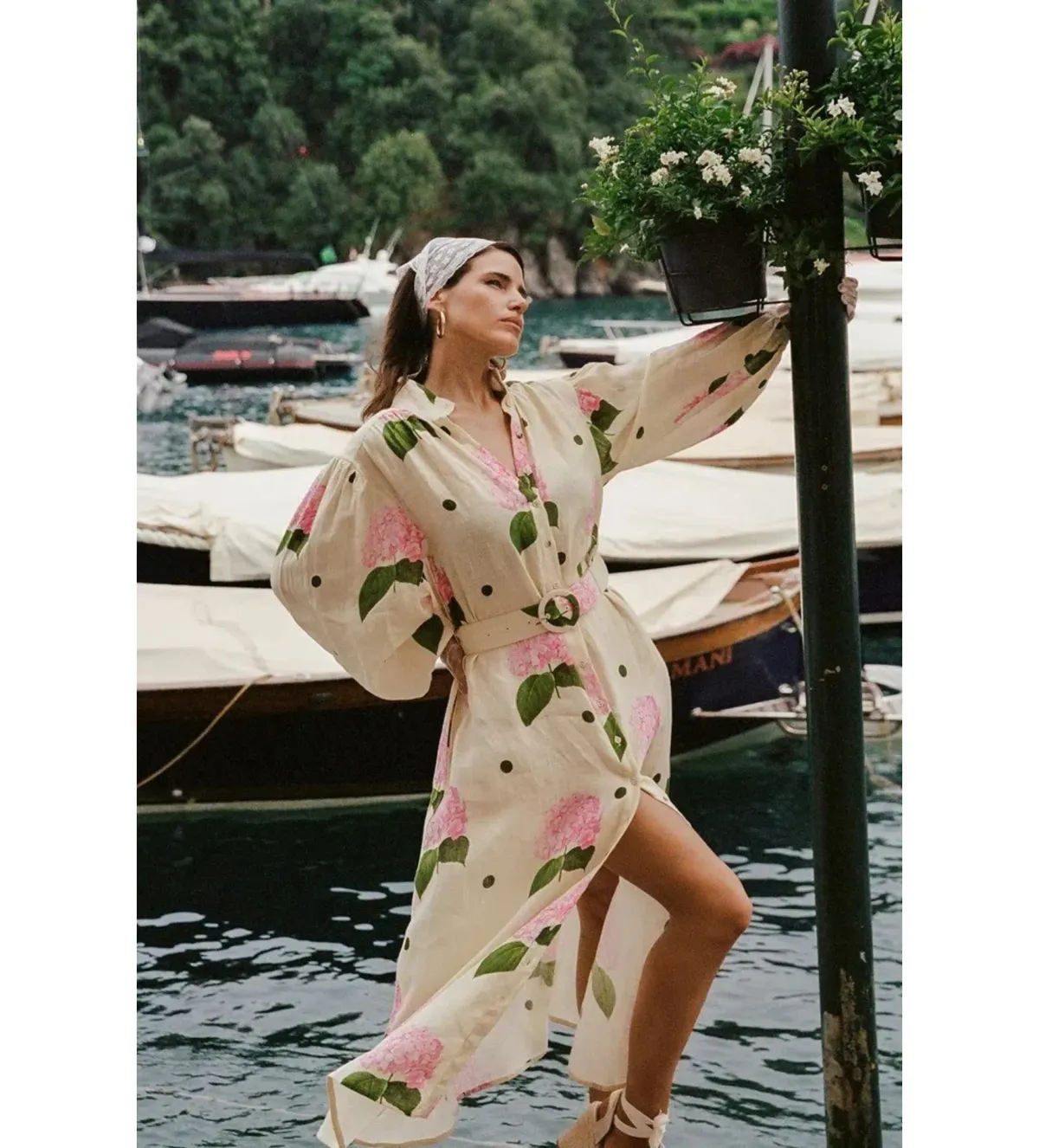 Palm Noosa Noddy Maxi Dress Portofino Polka Dot Size AU 12 - Image 2