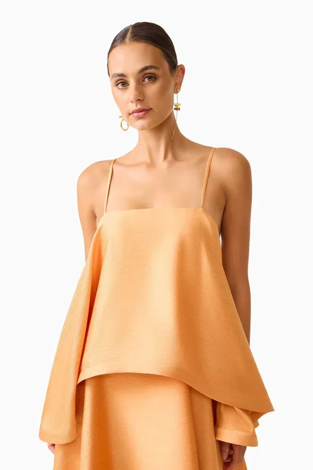 Elliatt Tilly Tiered Maxi Dress in Orange Size 10 - Image 5