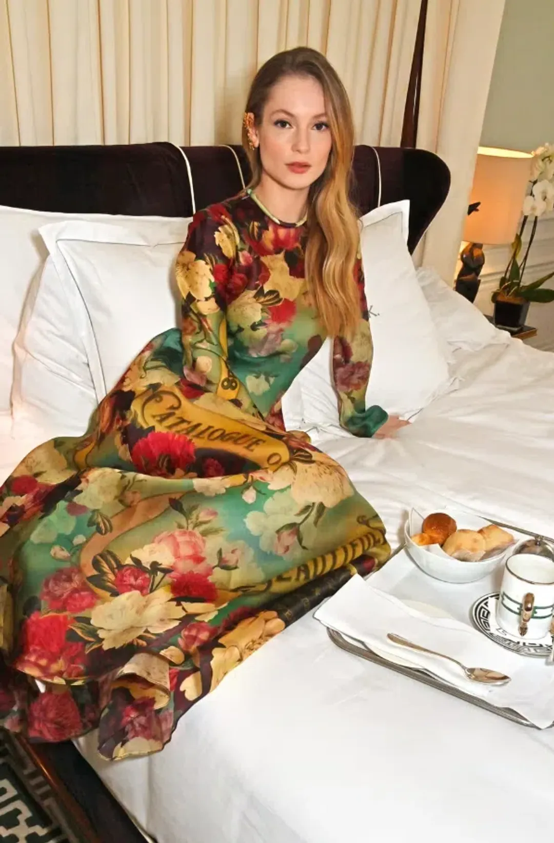 Zimmermann Wonderland Bias Slip Maxi Dress Peony Garden Floral Size 1 / AU 10 for rent on The Volte - main image