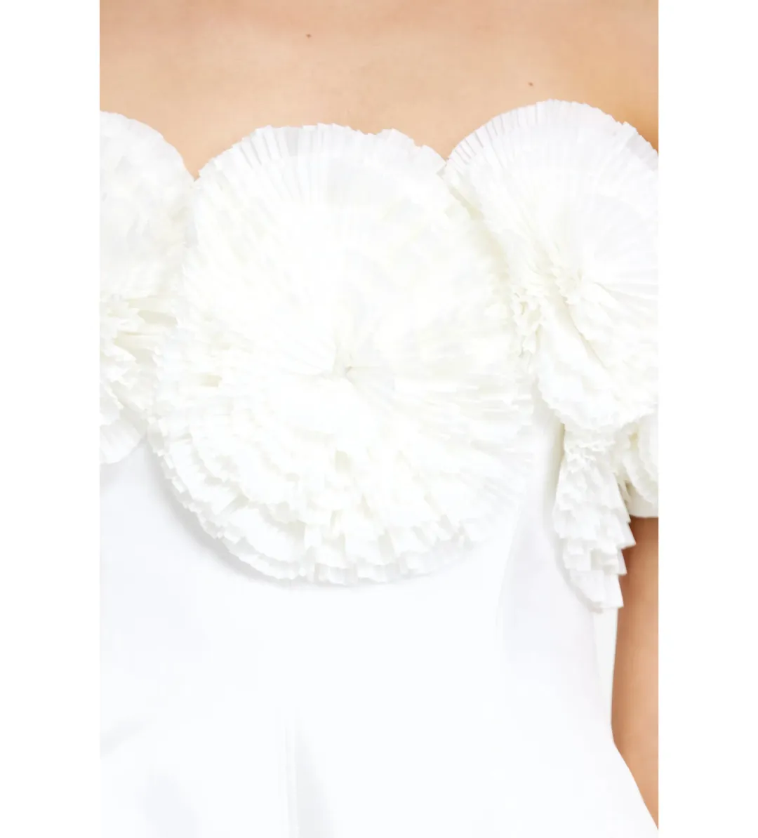 Acler Trusley Mini Dress Ivory Size 14 for rent on The Volte - main image