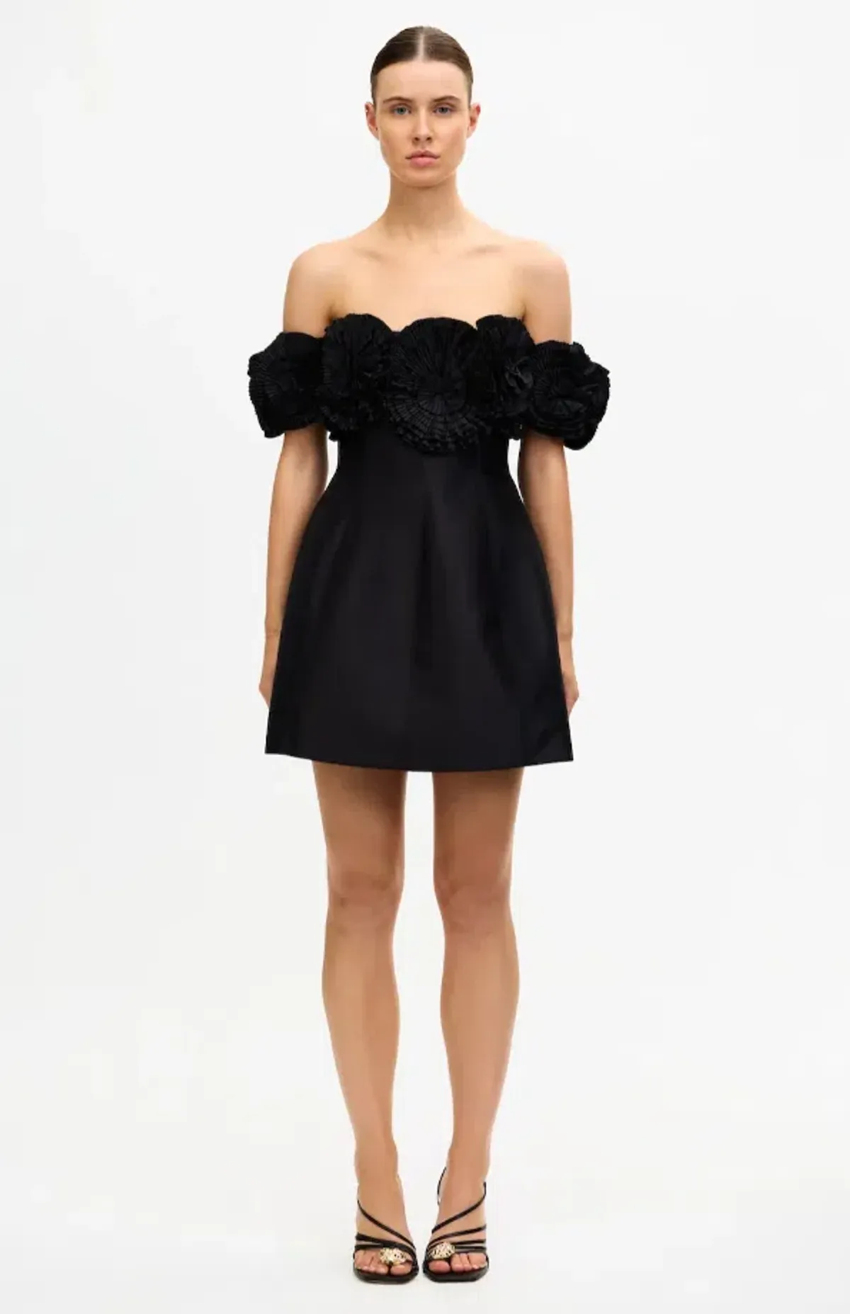 Acler Trusley Mini Dress Black Size 12 - Image 1