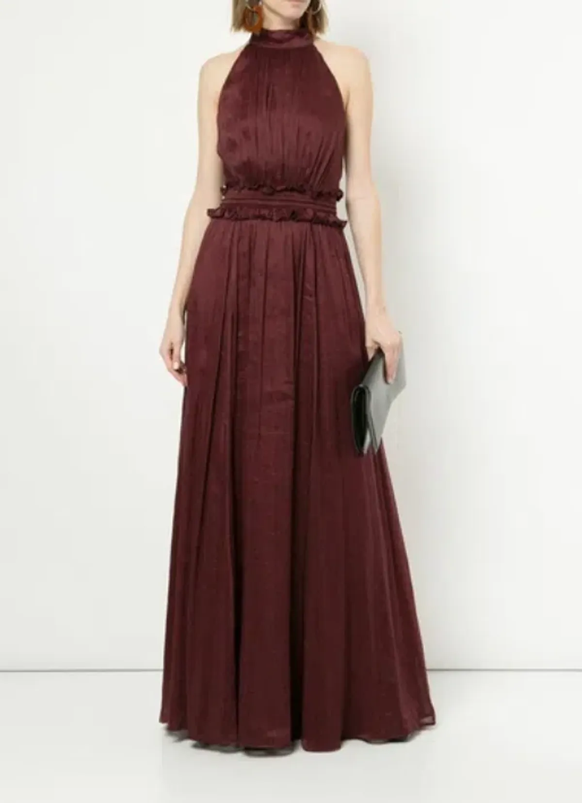 Aje Georgia Maxi Dress Burgundy Size 6 - Image 1