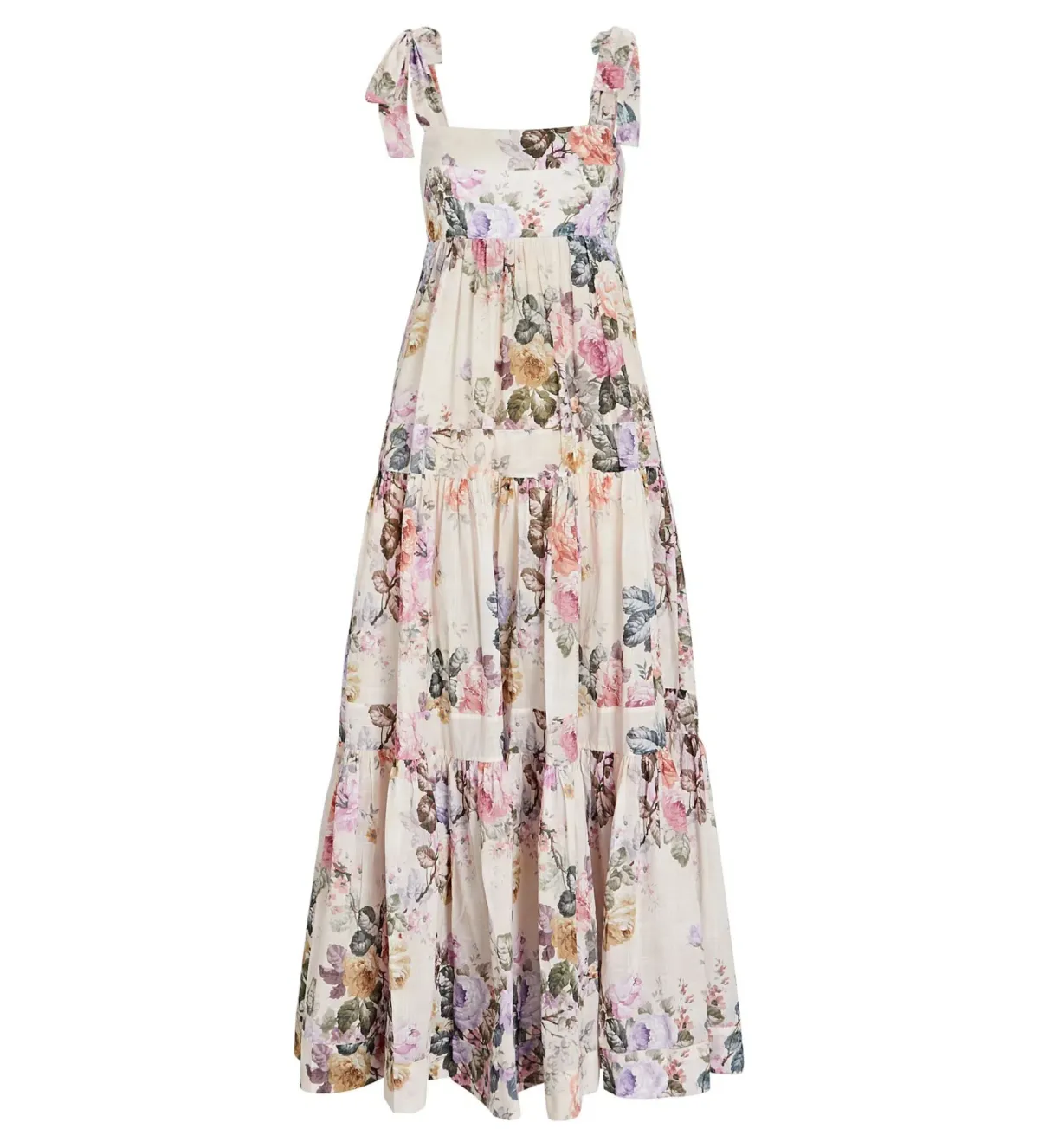 Zimmermann Brighton Tie Shoulder Dress in Antique Floral Size 0 / AU 8 - Image 5