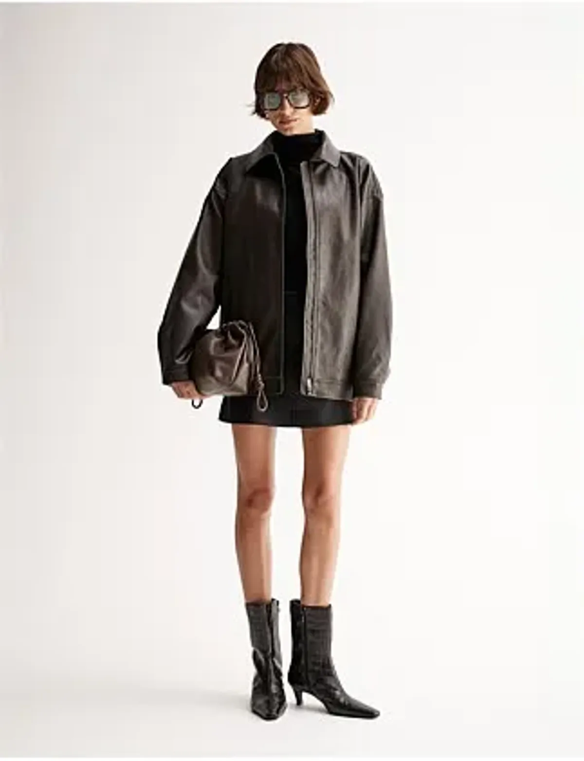 Elka Collective Melton Jacket Chocolate Size 8/S - Image 1