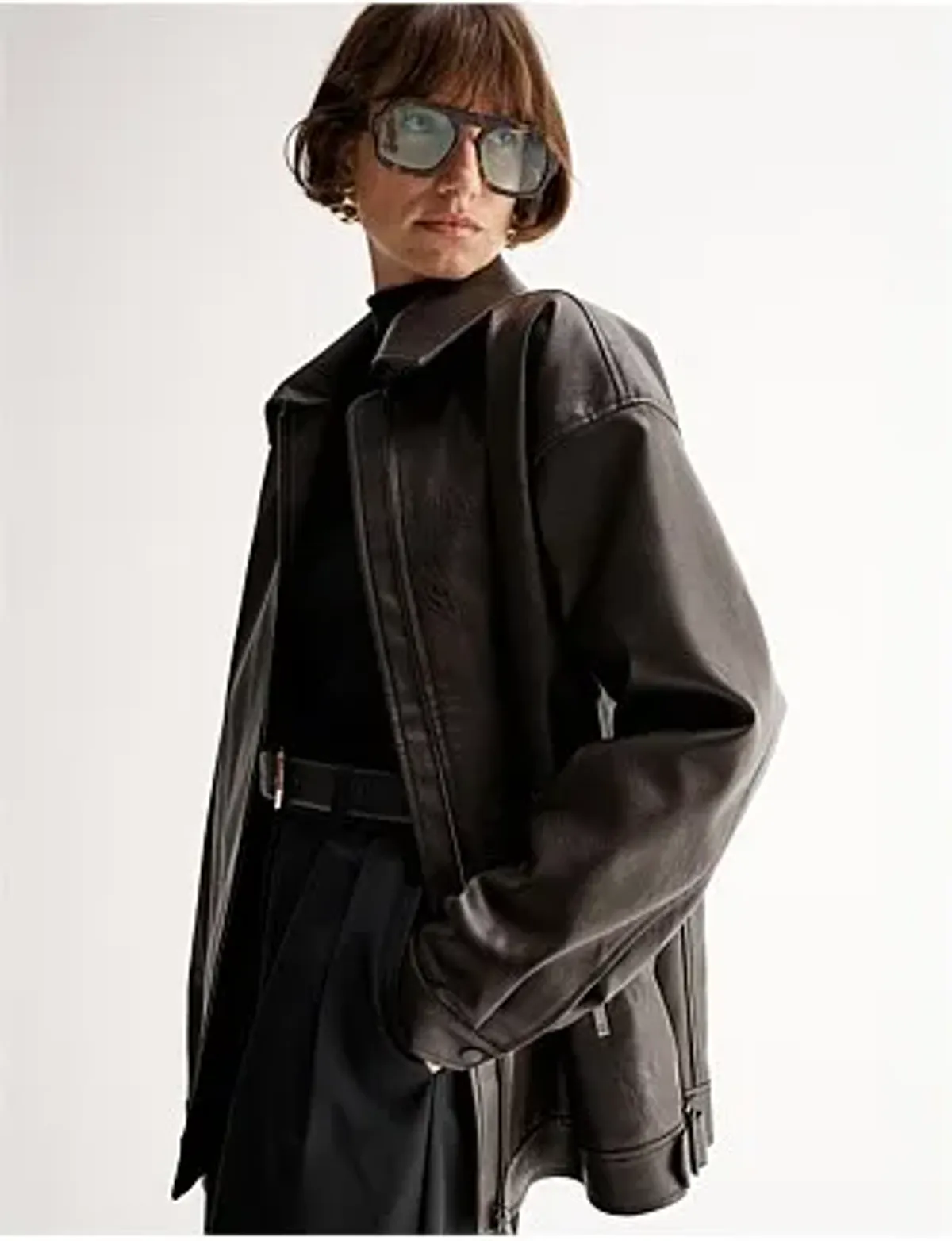 Elka Collective Melton Jacket Chocolate Size 8/S - Image 2