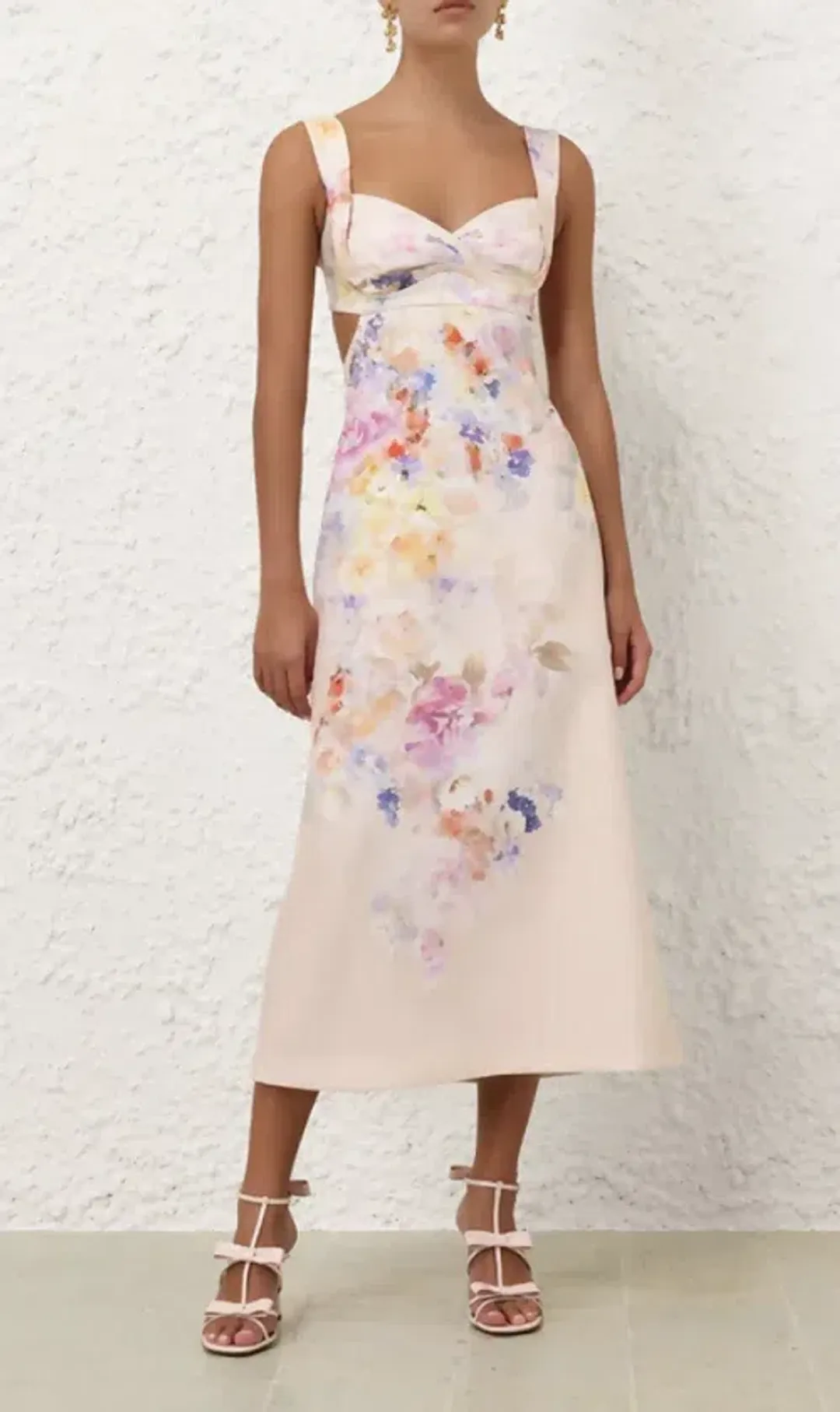 Zimmermann Crush Midi Dress Size AU 8 for rent on The Volte - main image