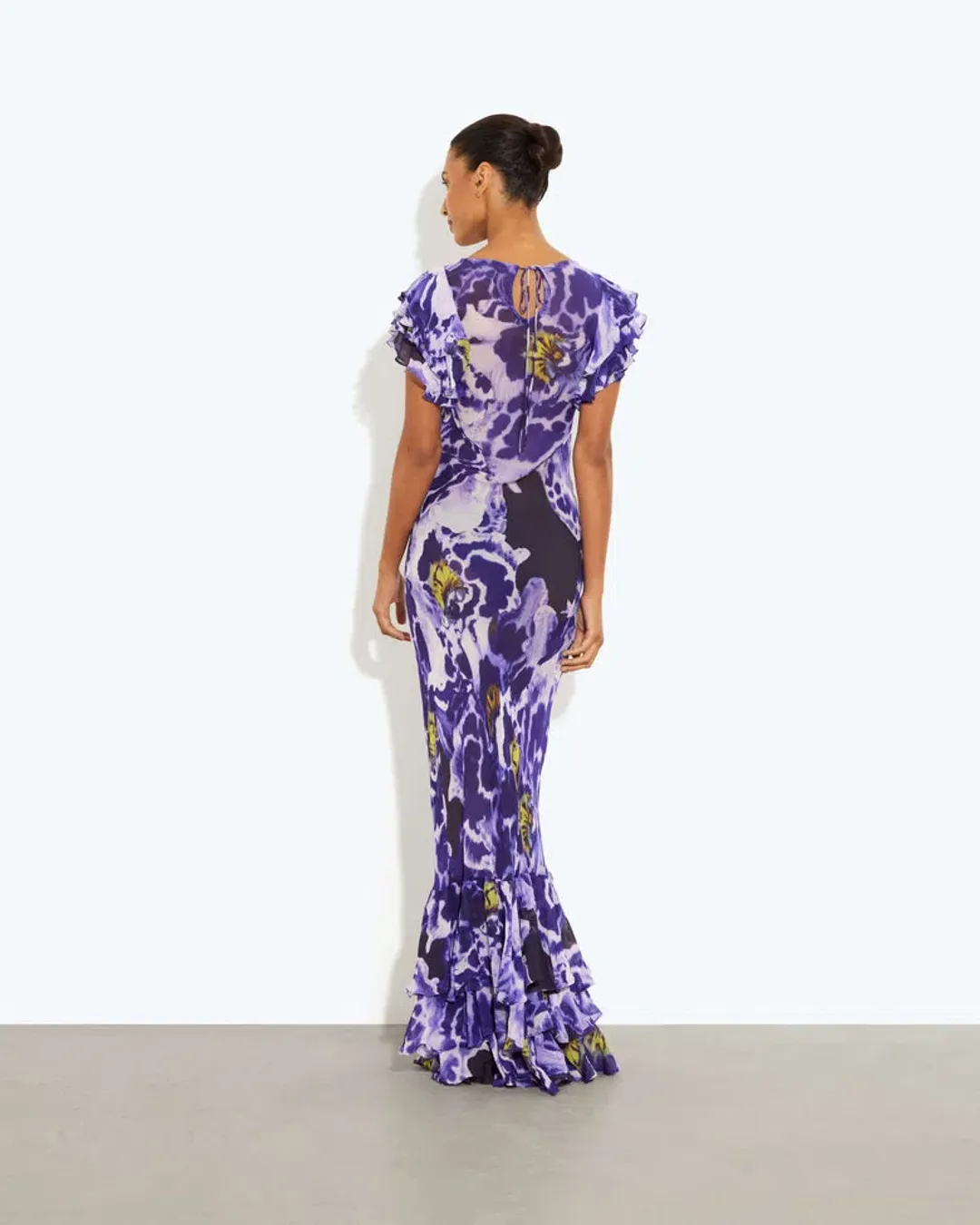 Rat And Boa Lucille Maxi Dress Blue Iris Orchid Size 16 for rent on The Volte - main image