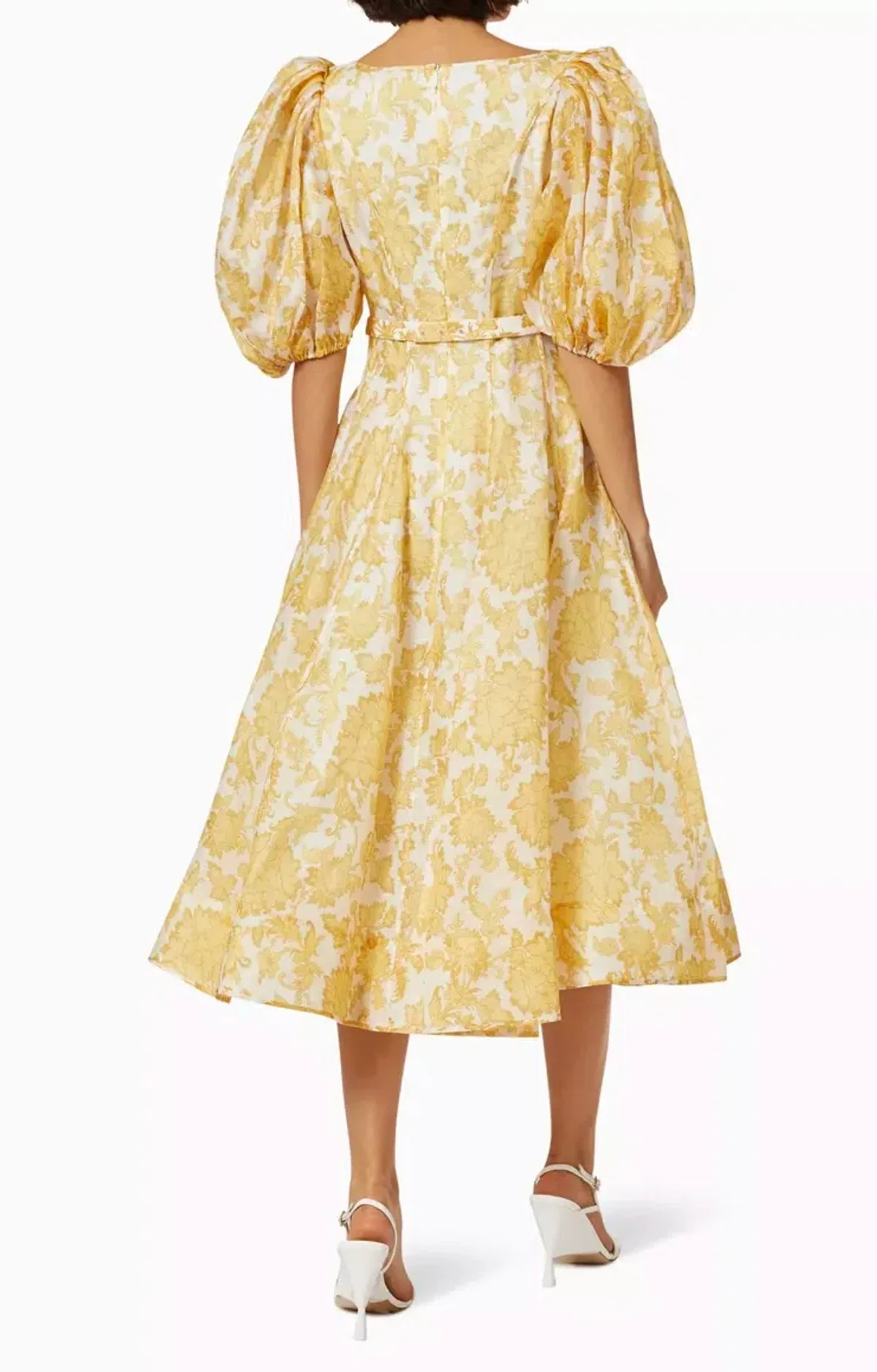 Zimmermann Postcard Puff Sleeve Midi Dress Size 1 /Au 10 - Image 2