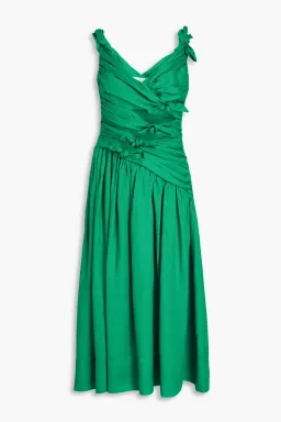 Zimmermann Tiggy Bow Midi Dress In Green Size 1 / AU 10 for rent on The Volte - image 4