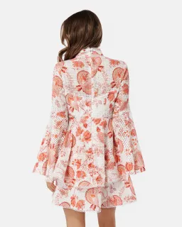 Thurley Chintz Print Broderie Mini Dress Floral Size 10 for rent on The Volte - image 2