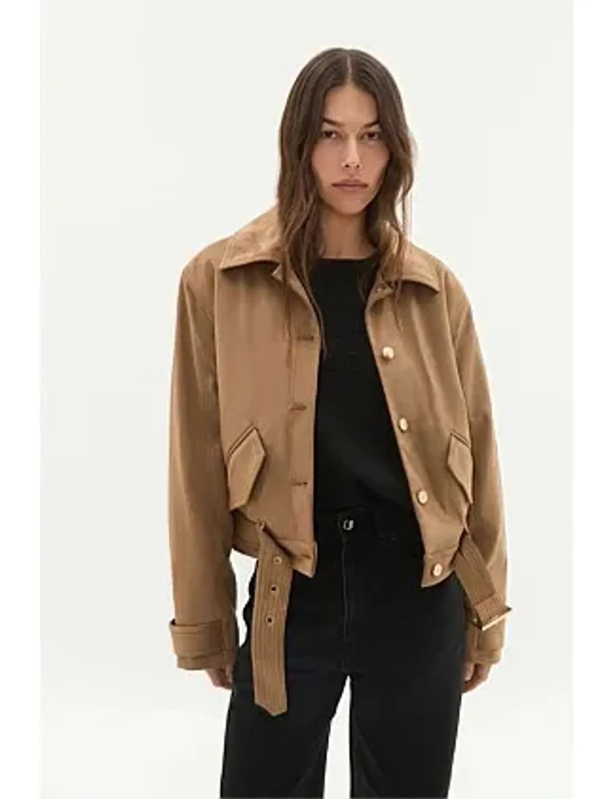 Calyx Vegan Suede Jacket - Image 2