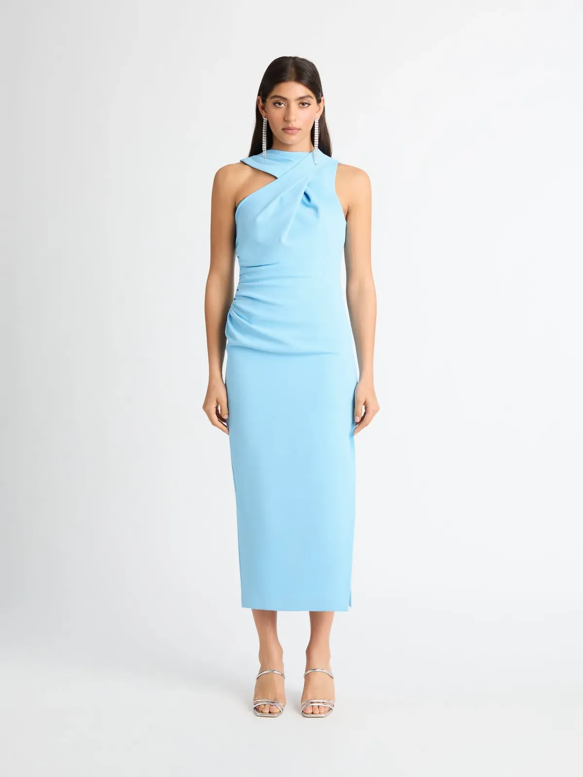 Sheike Solar Midi Dress Blue Size 16 - Image 2