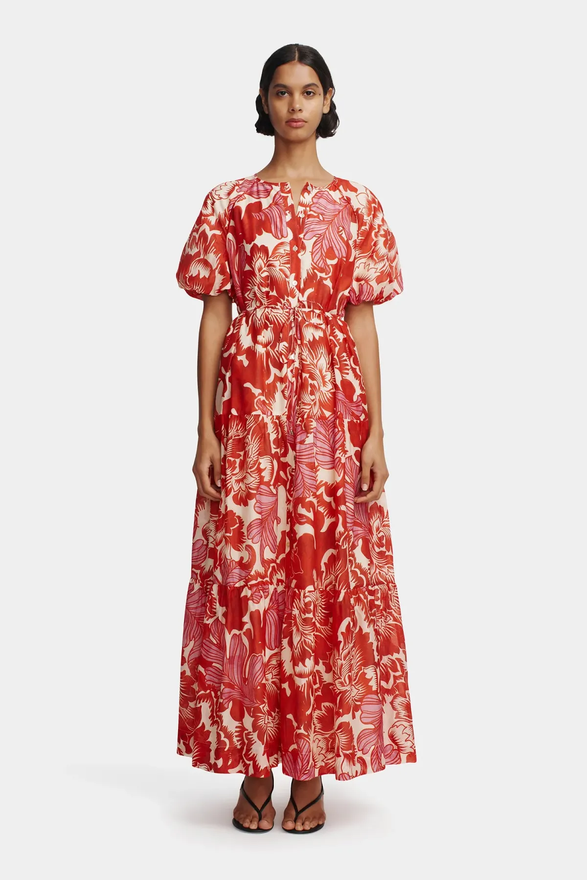 Hansen and Gretel Margiela Maxi Dress Scarlet Garden Size AU 6 - Image 1