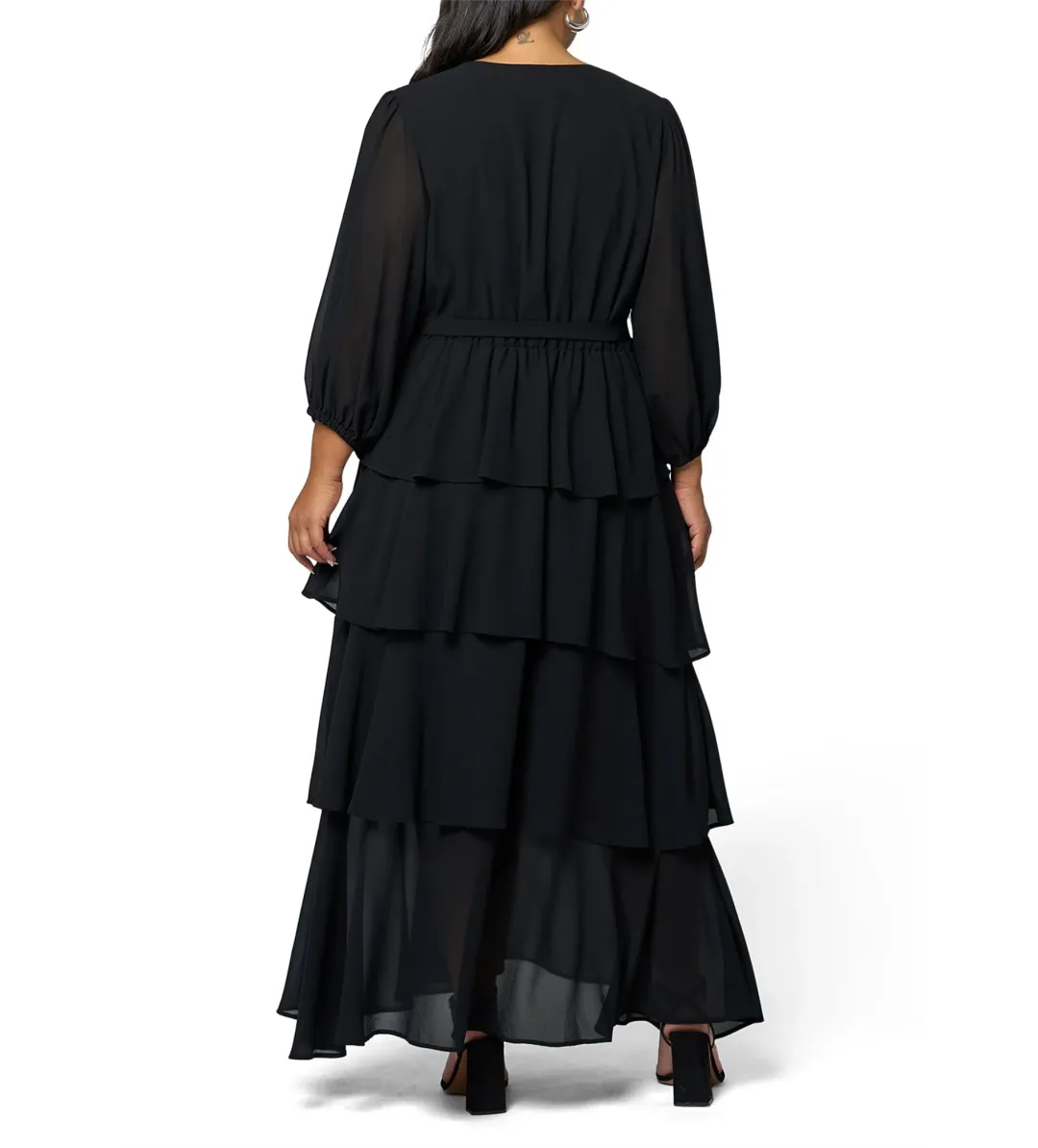 Curve Project Temptress Maxi Dress Black by Pink Dusk Size 16 for rent on The Volte - main image