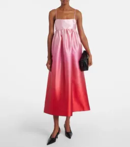 Alemais Inez Pink Ombre Midi Dress Size 8 for rent on The Volte - image 1
