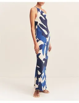 Edward Silk One Shoulder Cowl Maxi Dress Size 6/XS for rent on The Volte - image 7